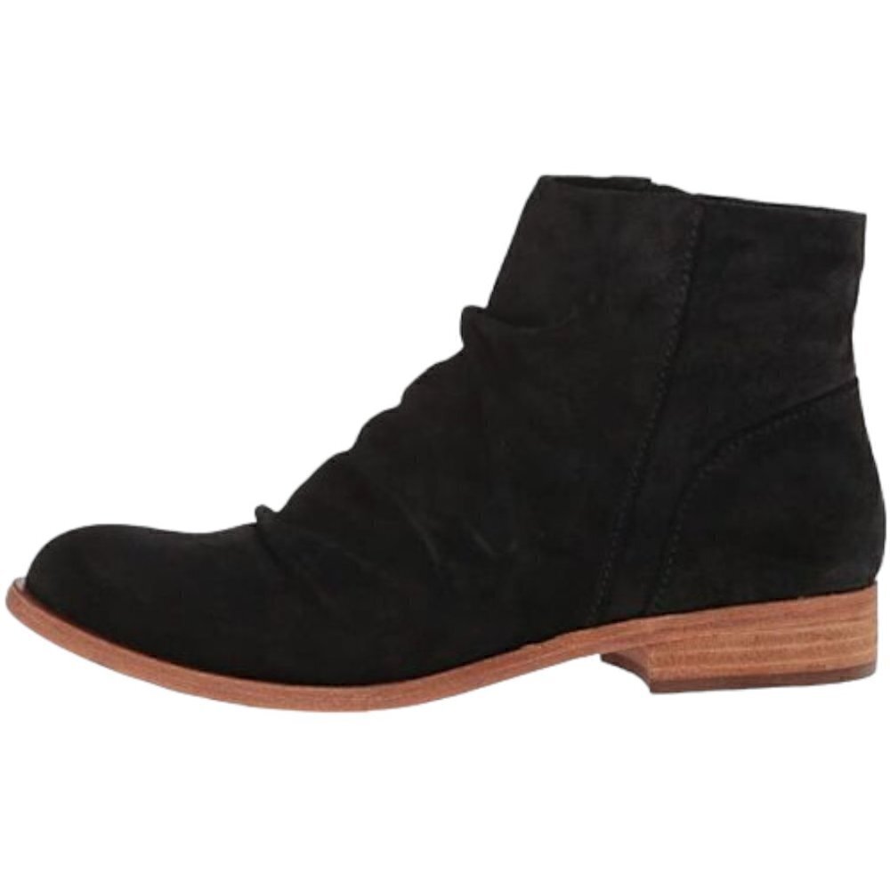 KORK-Ease Giba Ruched Black Suede Bootie‎ women’s 6 M